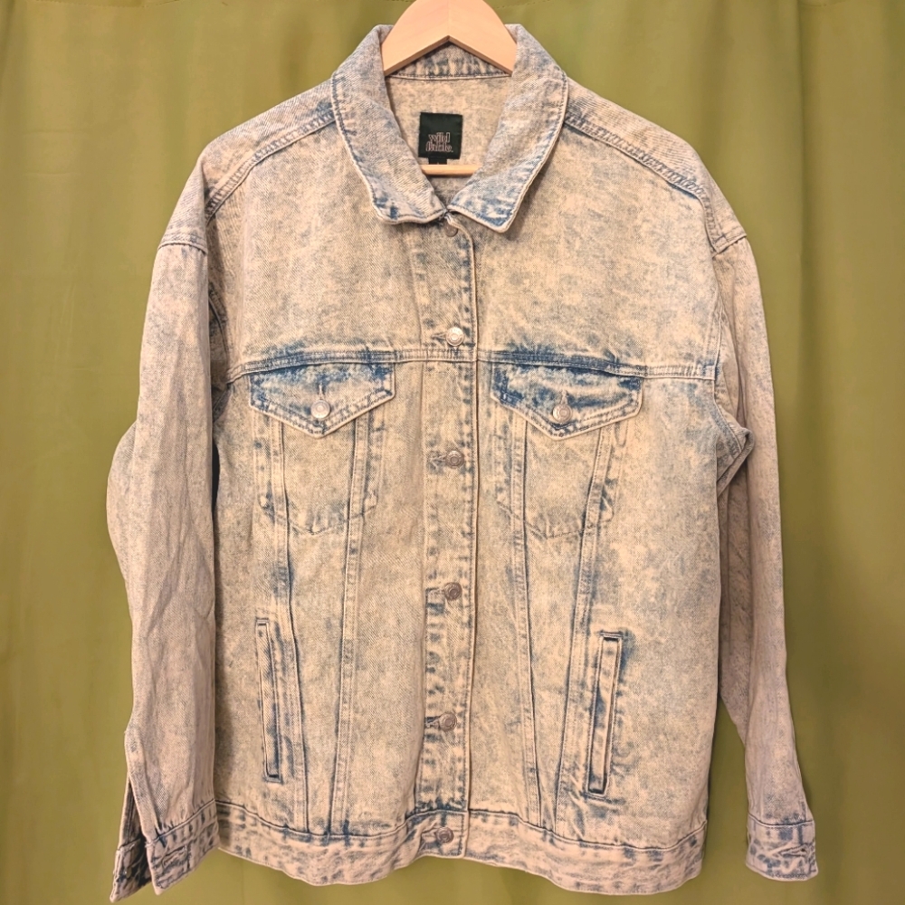 Wild Fable Acid Wash Denim Jacket